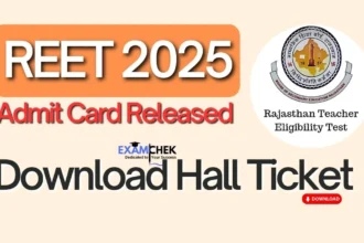 REET 2025 Admit Card