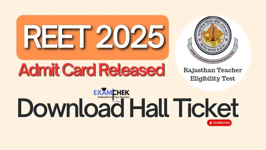 REET 2025 Admit Card