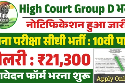 High Court Group D Recruitment 2025