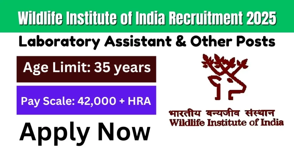 Wildlife Institute of India Recruitment 2025