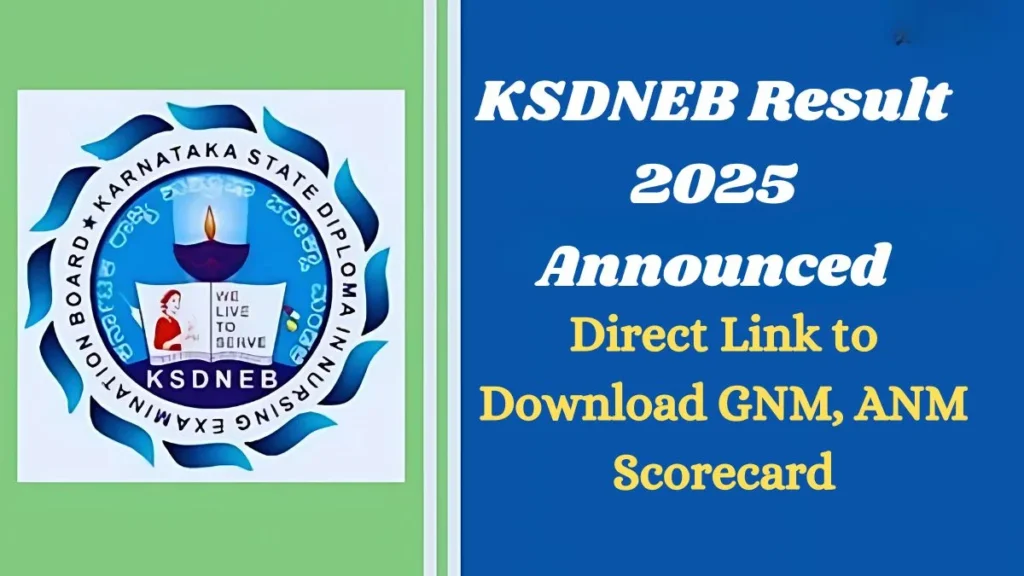 KSDNEB Result 2025 Announced