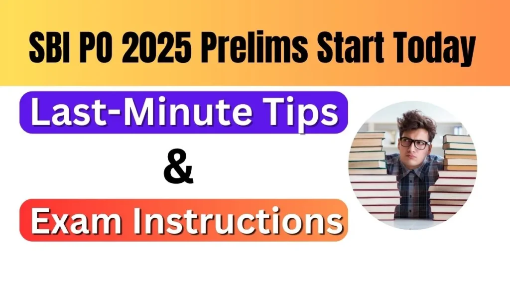 SBI PO 2025 Prelims