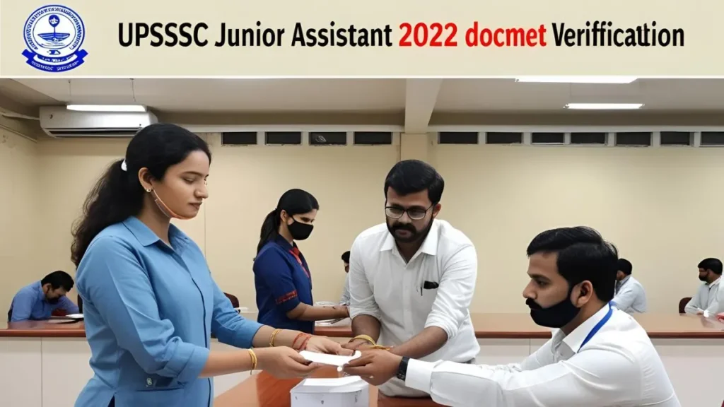 UPSSSC Junior Assistant 2022 Document Verification: Admit Card Out