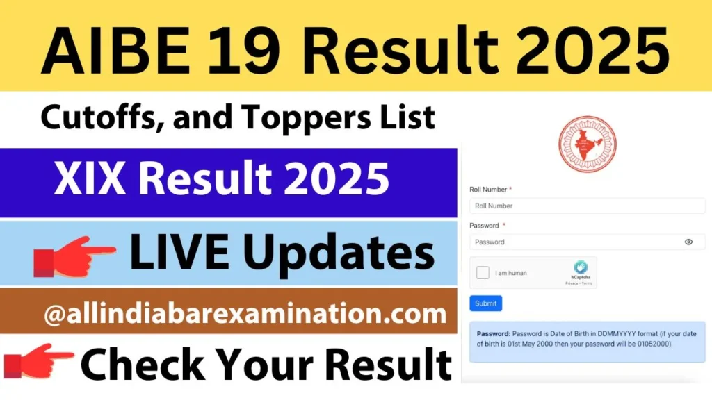 AIBE 19 Result 2025