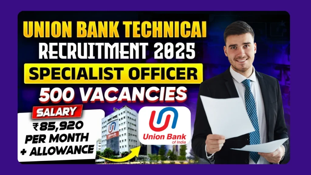 Union Bank Assistant Manager Recruitment 2025