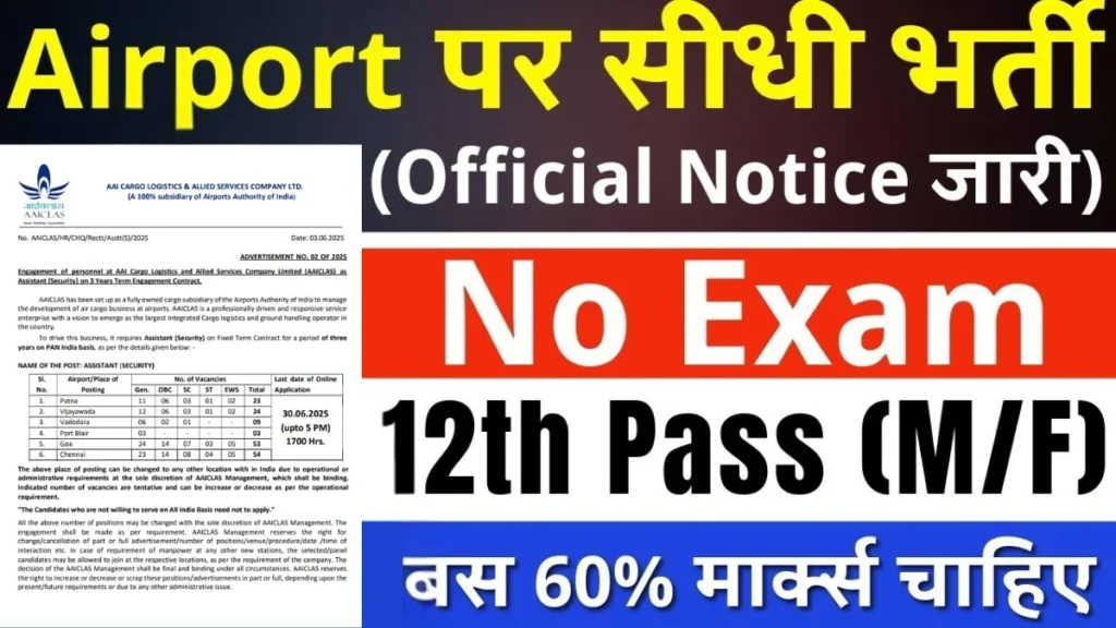 Airport Authority of India Assistant Security Recruitment 2025