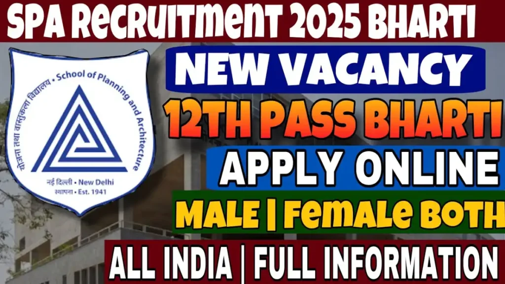 SPA Junior Assistant Vacancy 2025