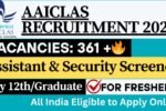 AAICLAS Security Screener Recruitment 2025