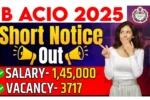 Intelligence Bureau ACIO Recruitment 2025