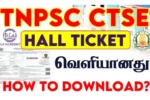 TNPSC CTSE Hall Ticket 2025